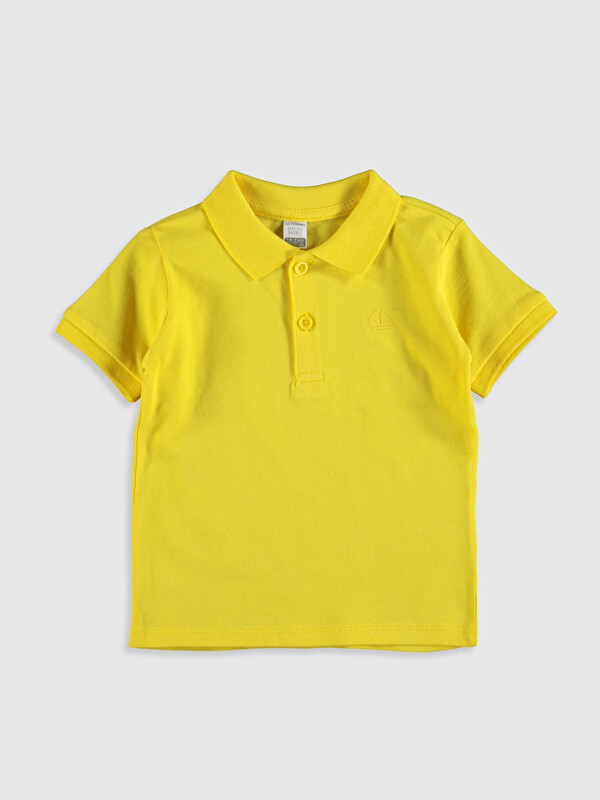 Erkek Bebek Polo Yaka Basic Tiş&ouml;rt