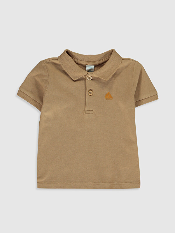 Erkek Bebek Polo Yaka Basic Tiş&ouml;rt