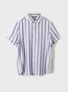 Relaxed Fit Short Sleeve Striped Men's Shirt - LC WAIKIKI