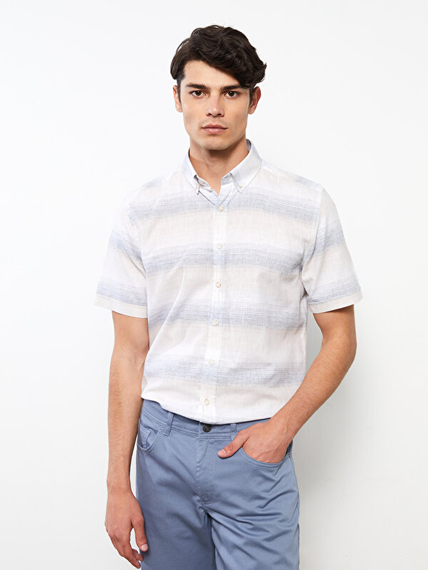 Oyamiki Mens Short Sleeve Regular-Fit Shirt Fishing Tees Linen Casual Button-Down  Shirts, Wine Red, 3XL price in UAE,  UAE