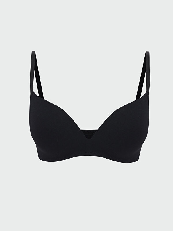 M&S Womens 3pk Non Wired Full Cup Bras - 32D - Black Mix, Black Mix, £18.00