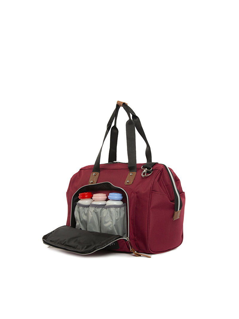 Bordo Bagmori Askılı Anne Bebek Bakım Çantası LC Waikiki Bordo Bagmori Askılı Anne Bebek Bakım Çantası LC Waikiki
