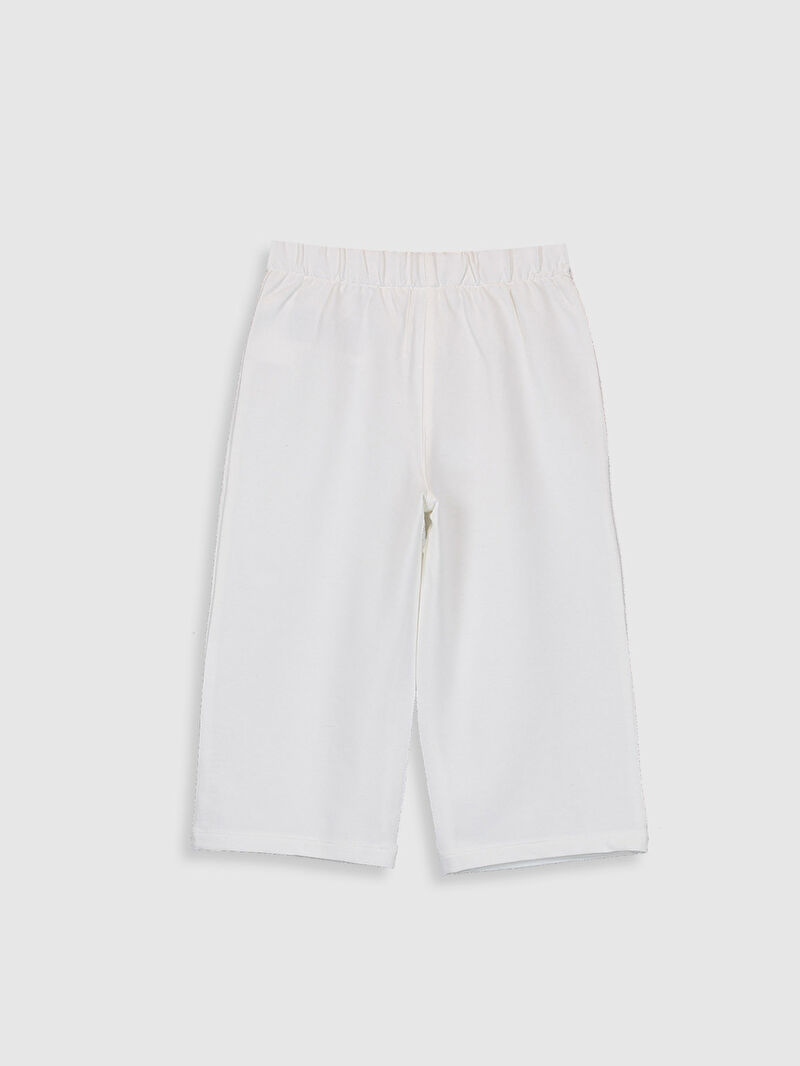 Ekru Basic Bol Paca Kiz Bebek Pantolon Lc Waikiki