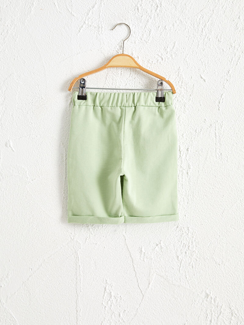 yesil lcw green erkek bebek organik pamuklu sort lc waikiki