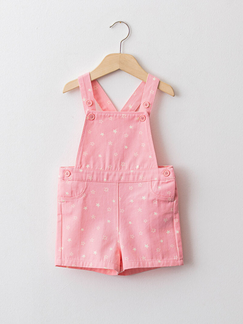 pembe desenli kiz bebek salopet lc waikiki