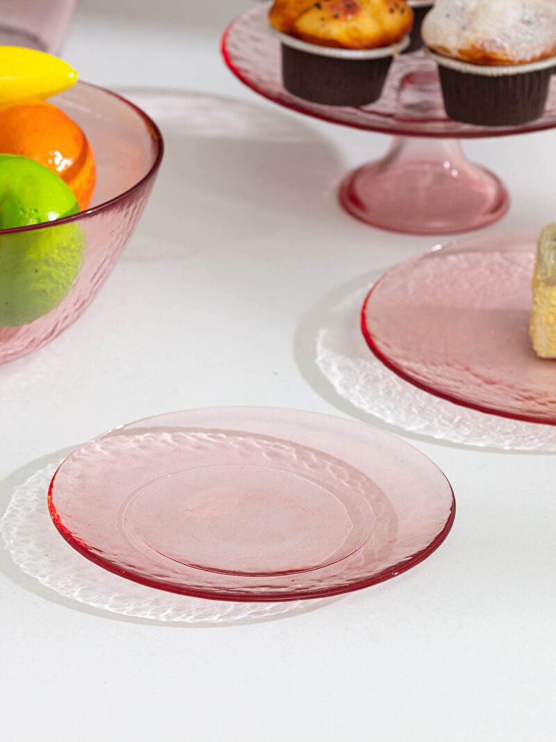Pembe Cam Pasta Tabağı 18 Cm LC Waikiki