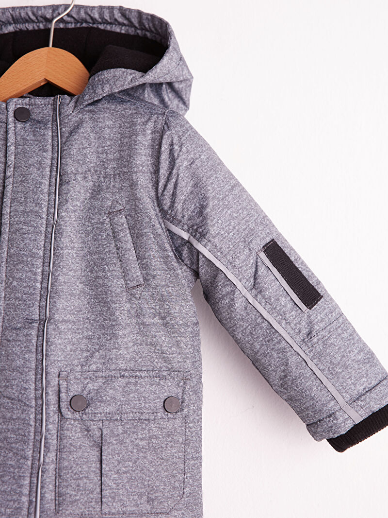 Gri Erkek Bebek Fermuarlı Mont LC Waikiki