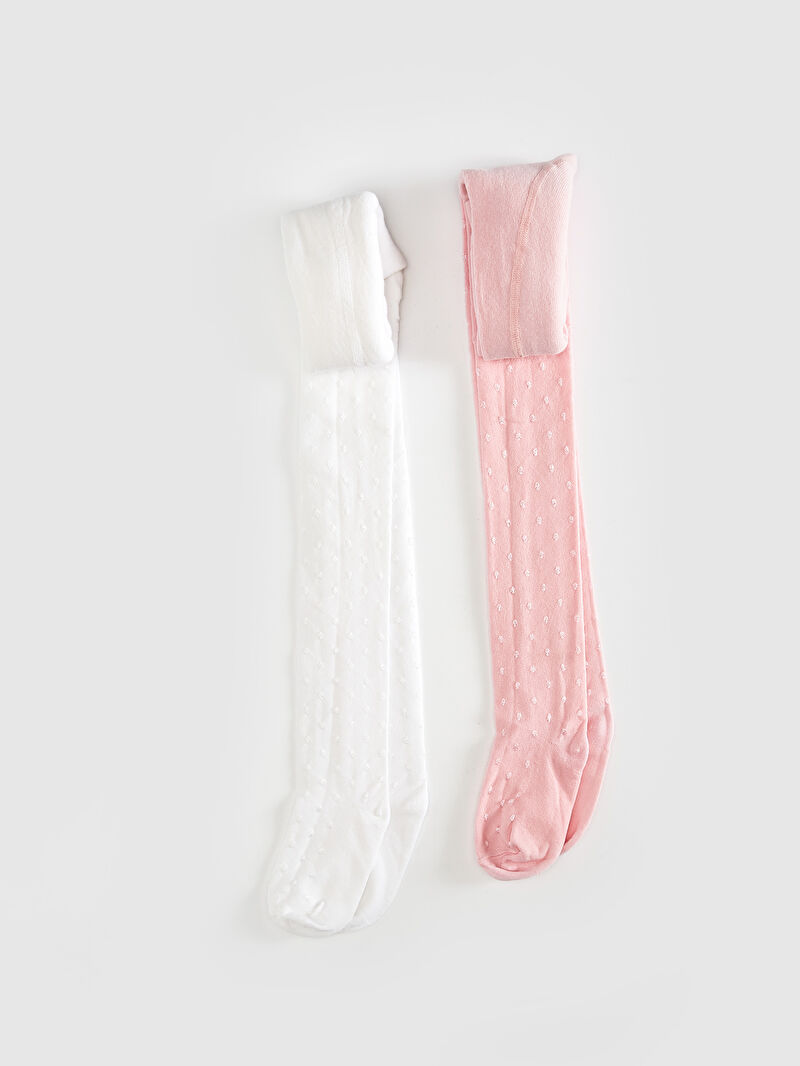 pembe kiz bebek kulotlu corap 2 li lc waikiki