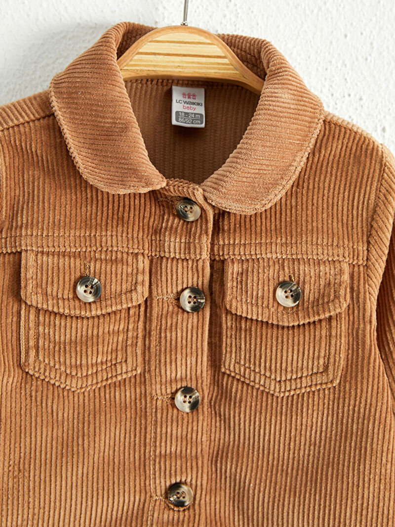 Kahverengi Kız Bebek Ceket LC Waikiki Kahverengi Kız Bebek Ceket LC Waikiki