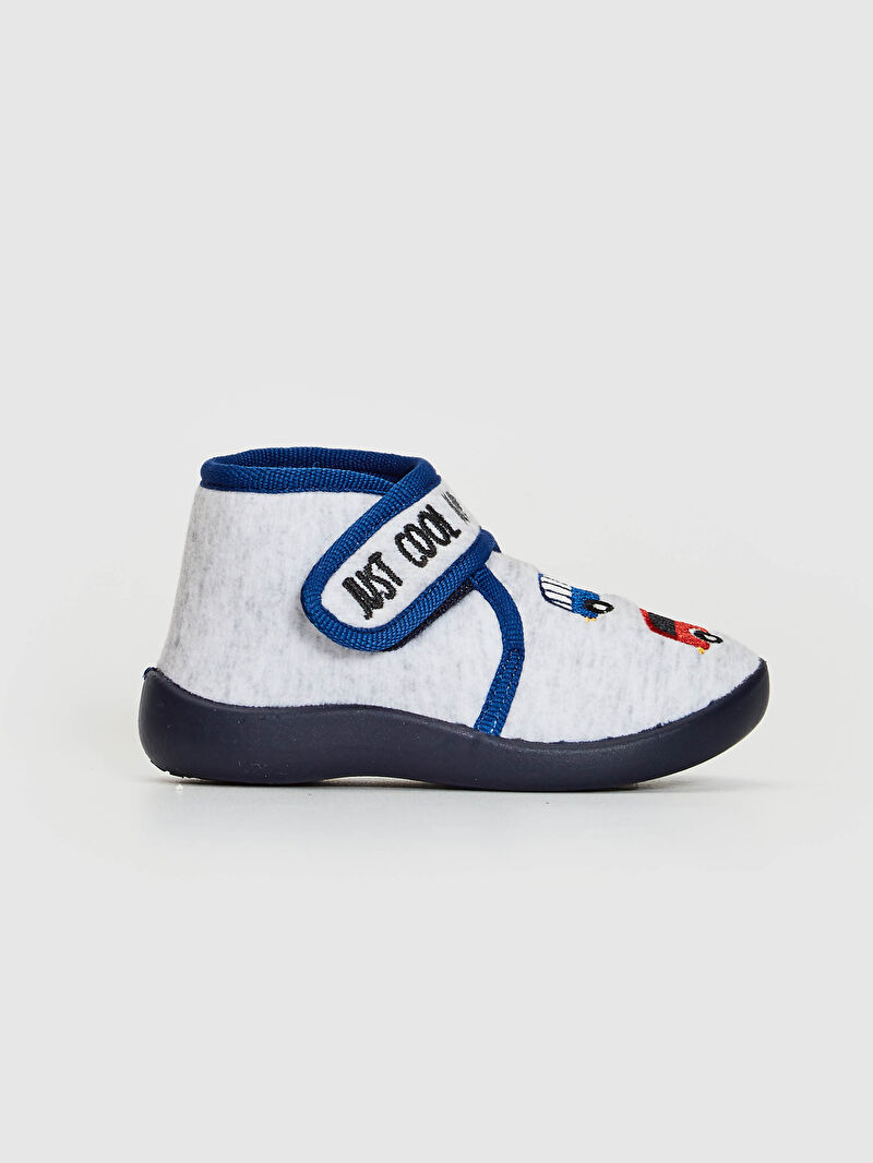 Gri Erkek Bebek Nakışlı Panduf LC Waikiki