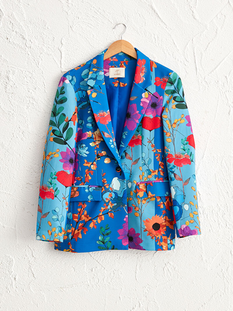 Mavi Oopscool X Lcwaikiki Cicek Desenli Blazer Ceket Lc Waikiki