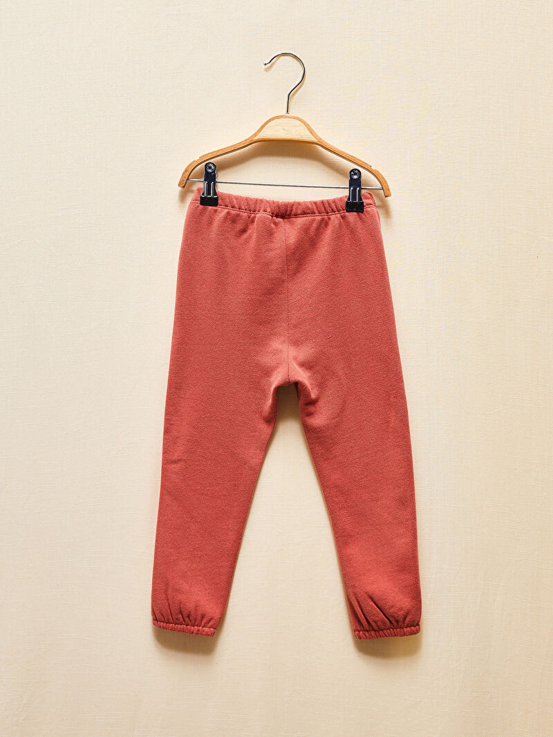 Bej LCW GREEN Kız Bebek Organik Sweatshirt ve Pantolon