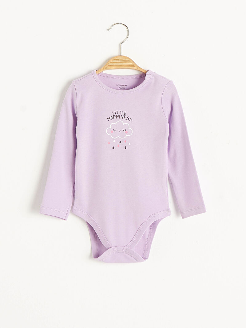 Lila Kız Bebek Çıt Çıtlı Body LC Waikiki
