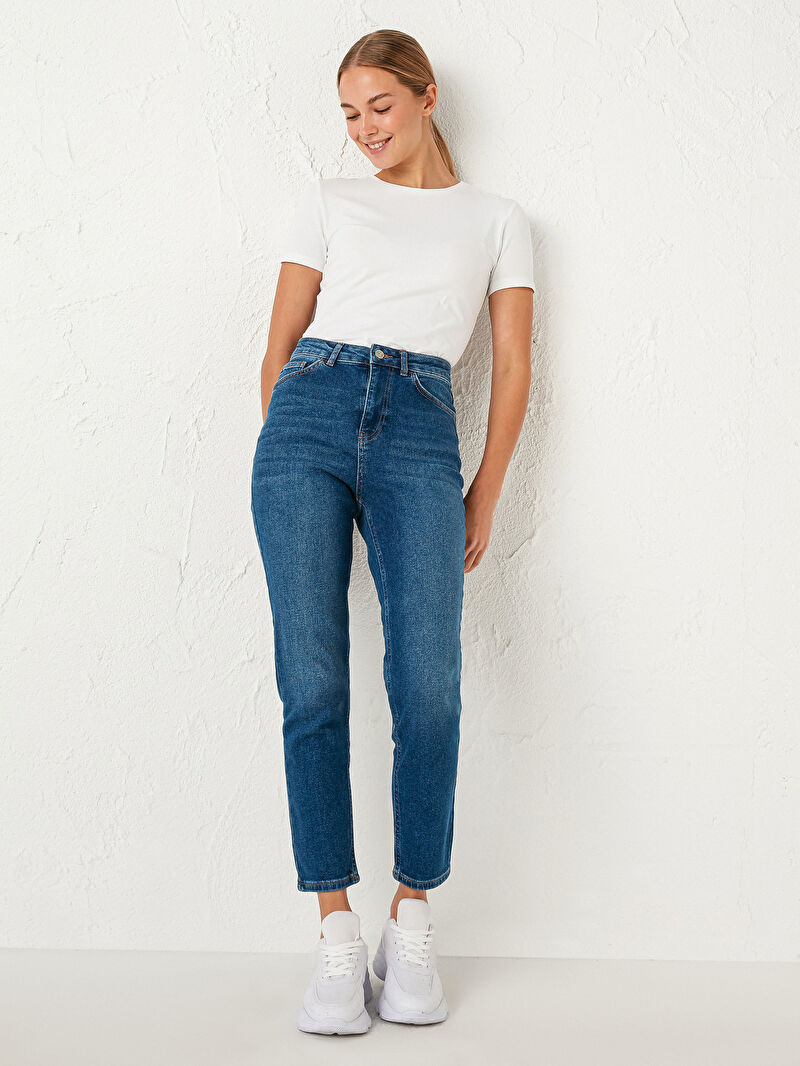 Lcw slim mom clearance