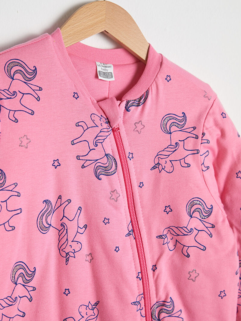 Pembe Kız Bebek Fermuarlı Uyku Tulumu LC Waikiki