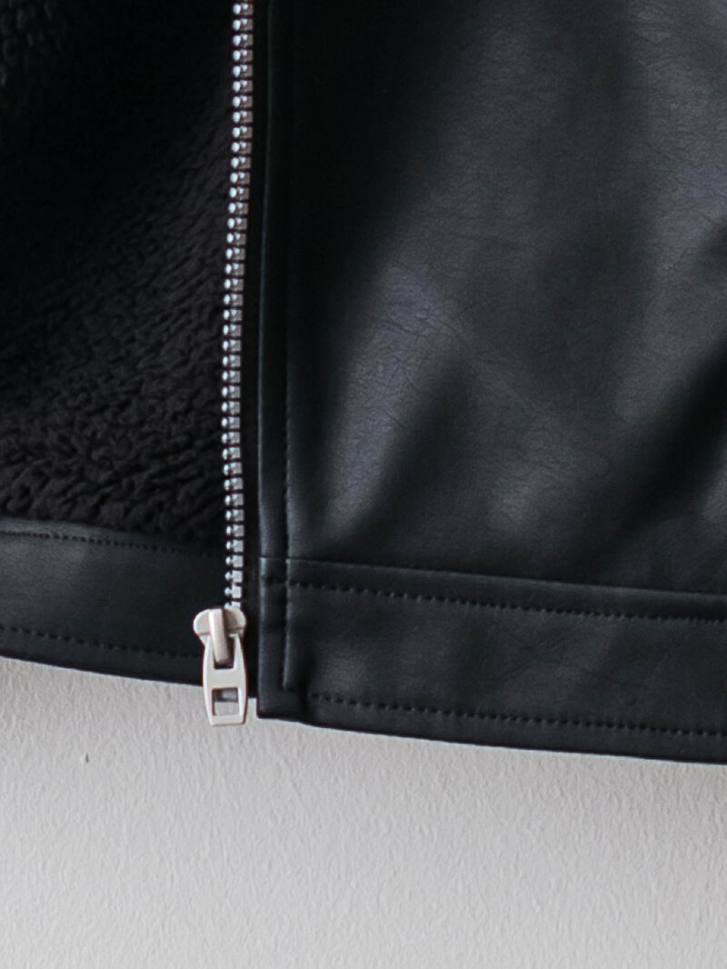 childrens leather look jacket