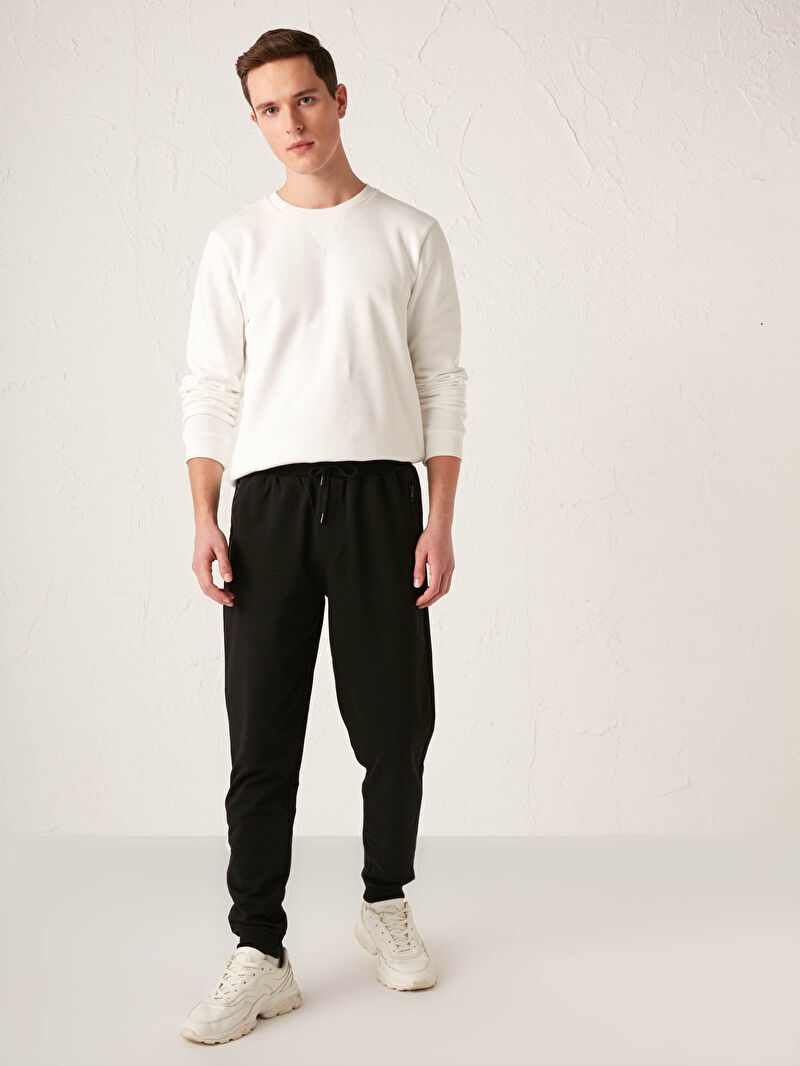 Siyah Standart Kalip Jogger Erkek Esofman Alti Lc Waikiki