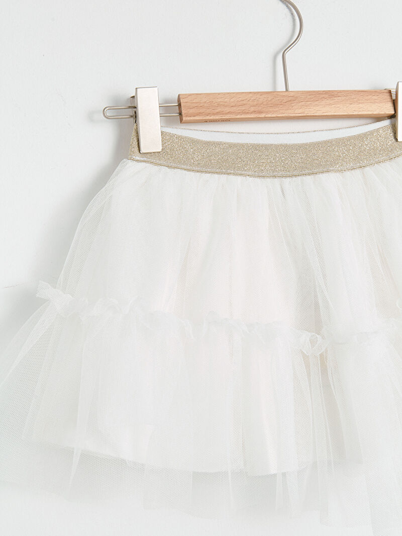 Ekru Kız Bebek Tül Etek LC Waikiki