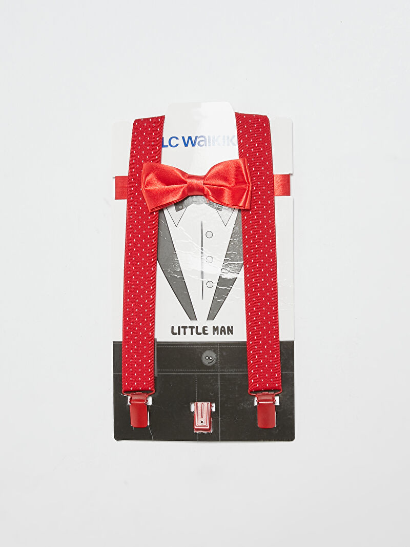 Kirmizi Erkek Cocuk Pantolon Askisi Ve Papyon Lc Waikiki