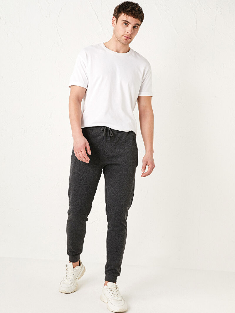 Antrasit Slim Fit Erkek Jogger Esofman Alti Lc Waikiki