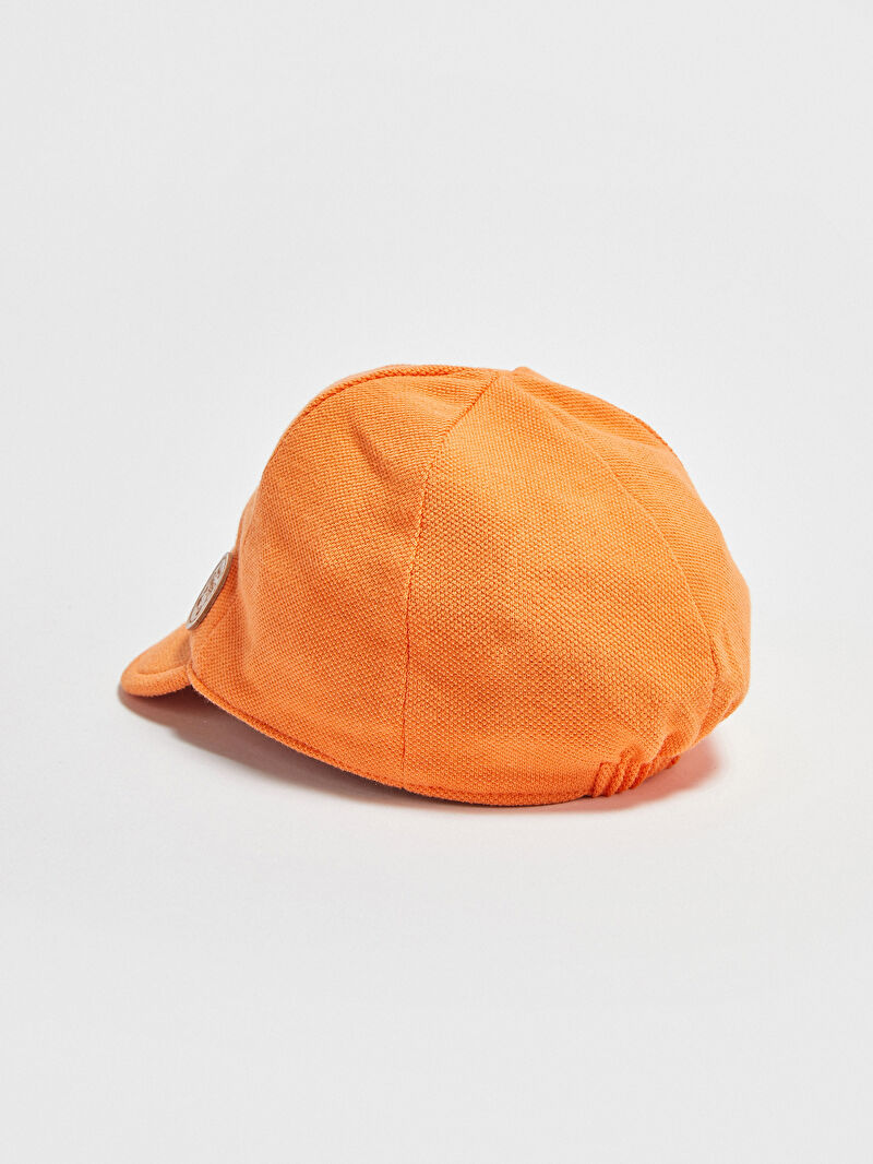 Turuncu Kendinden Desenli Erkek Bebek Şapka LC Waikiki