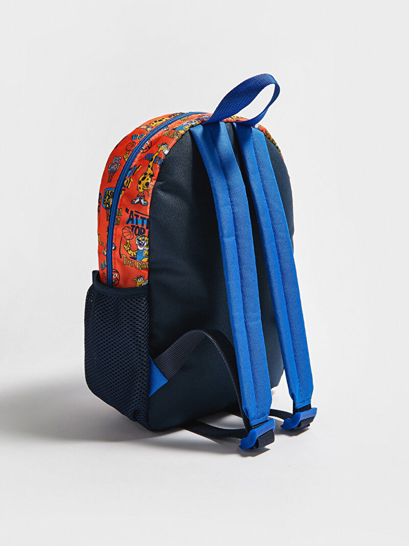 Turuncu Baskılı Erkek Çocuk Sırt Çantası LC Waikiki