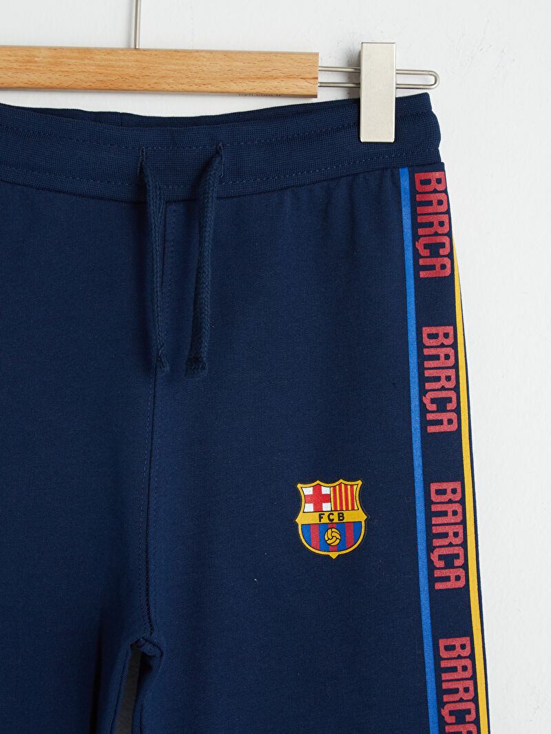 Lacivert Beli Lastikli Barcelona Lisansli Erkek Cocuk Taraftar Jogger Esofman Alti Lc Waikiki