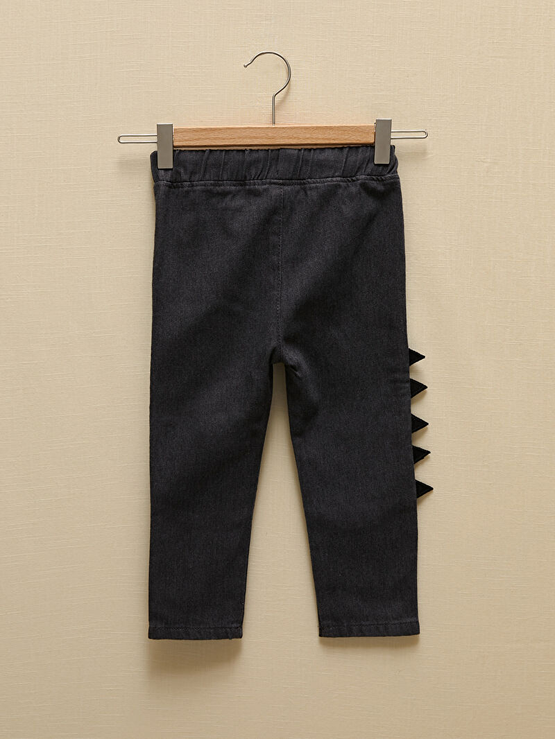 Antrasit LCW GREEN Beli Lastikli Baskılı Erkek Bebek Jean