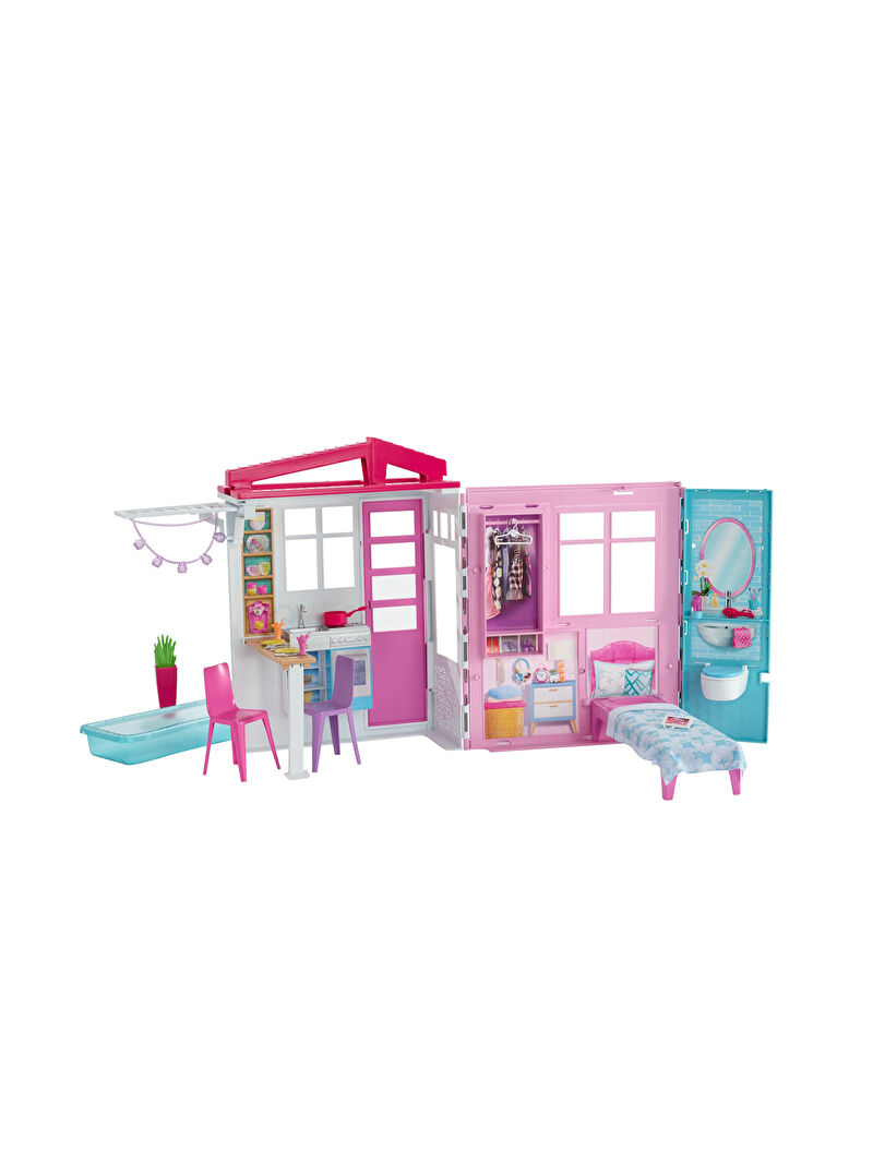 cok renkli barbie tasinabilir oyuncak portatif ev lc waikiki