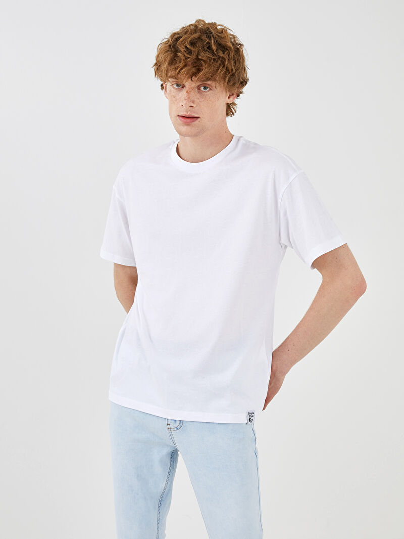 XSIDE Футболка оверсайз с круглым вырезом и коротким ...