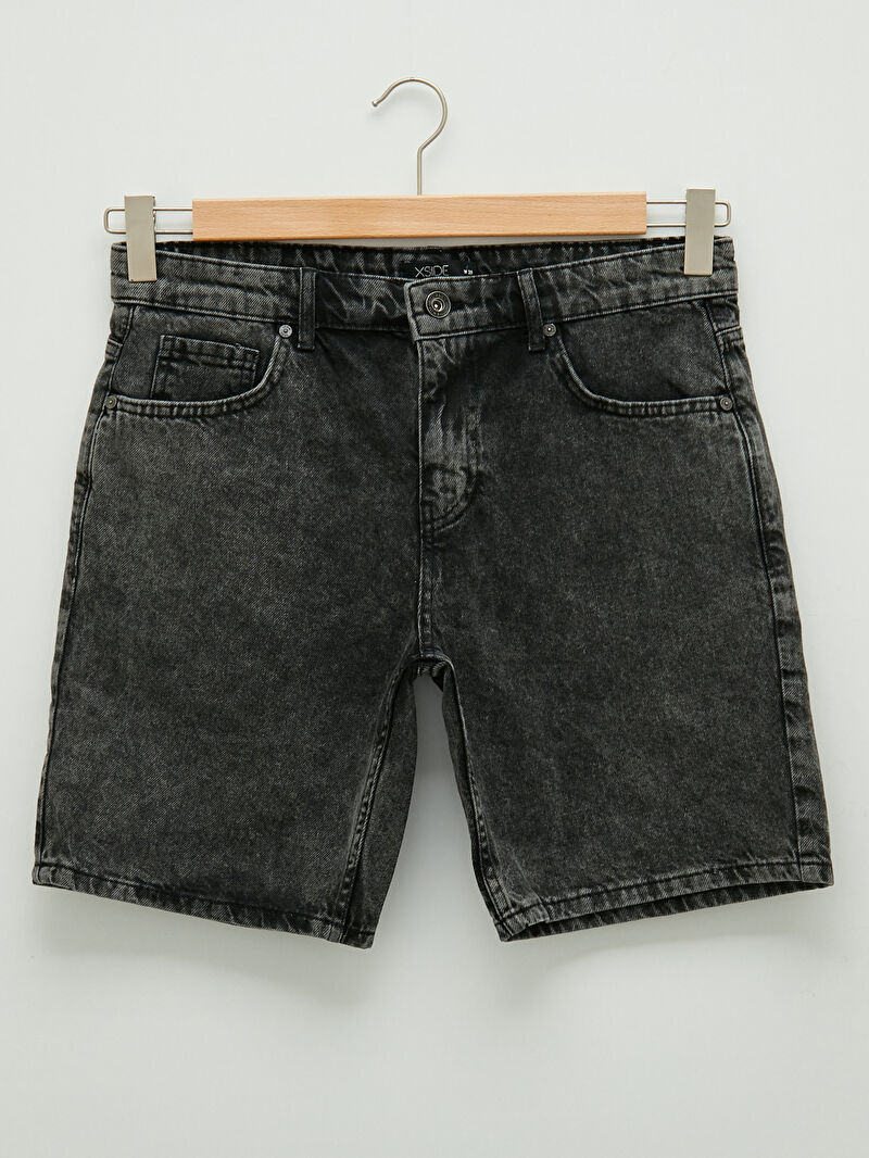 Siyah Xside Standart Kalip Erkek Jean Sort Lc Waikiki