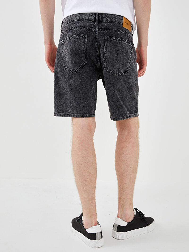 Siyah Xside Standart Kalip Erkek Jean Sort Lc Waikiki
