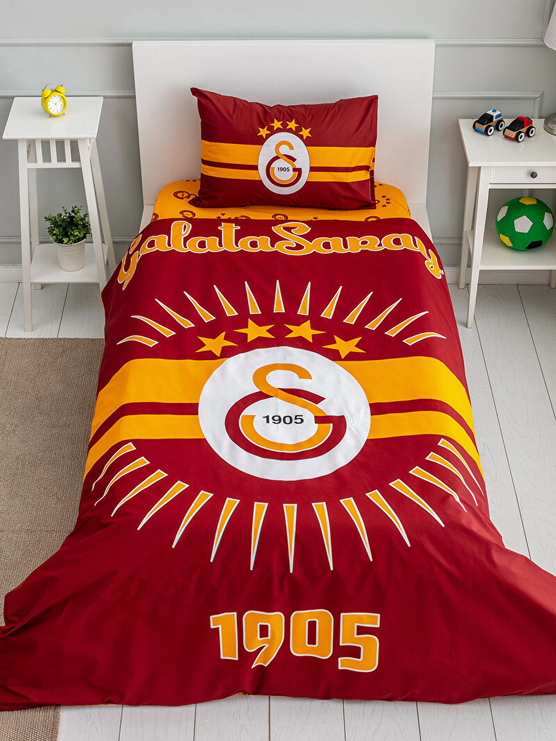 Çok Renkli Galatasaray Lisanslı Çocuk Nevresim Takımı LC