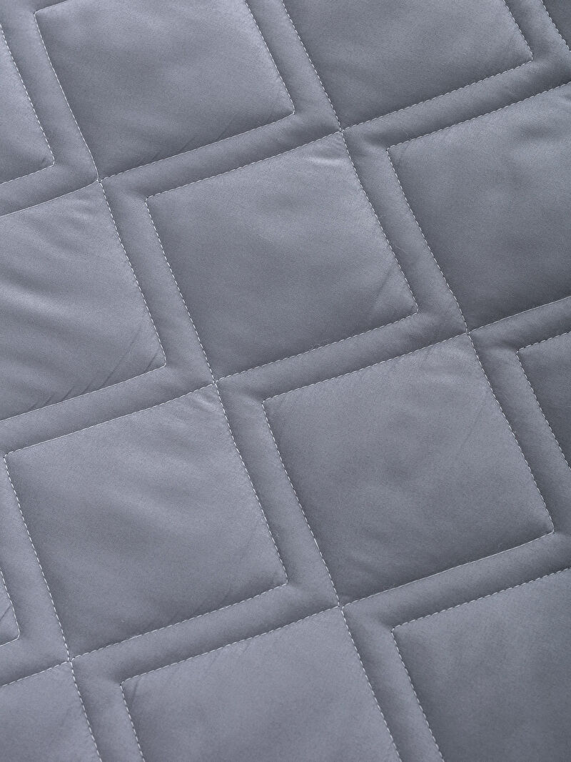 Gri Tek Kişilik Kapitoneli Yatak Örtüsü Seti LC Waikiki