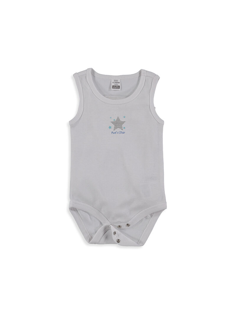 Beyaz Erkek Bebek Çıtçıtlı Body 3�lü LC Waikiki