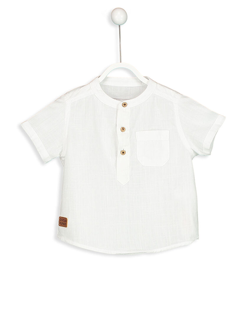 Beyaz Beyaz Erkek Bebek Poplin Gömlek LC Waikiki