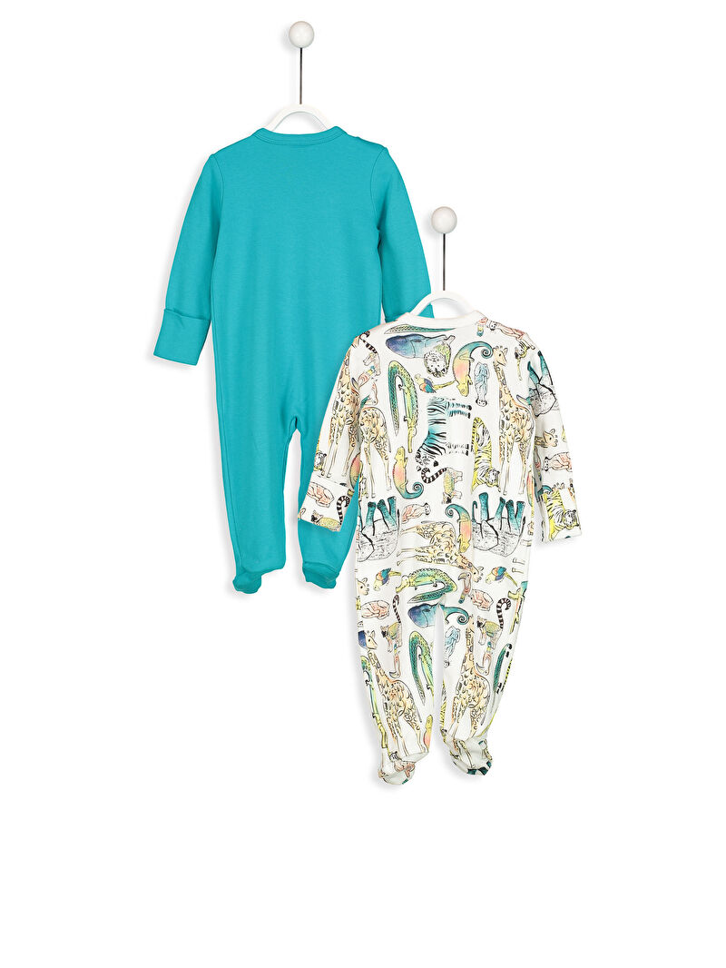 Beyaz Erkek Bebek Patikli Tulum 2�li LC Waikiki