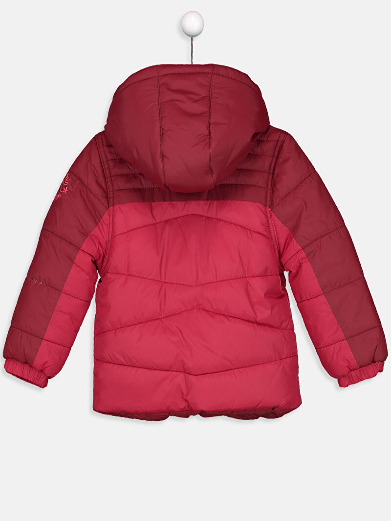 Kırmızı Erkek Bebek Kapüşonlu Kalın Kaban LC Waikiki