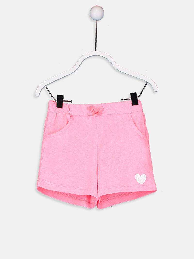 Pembe Kız Bebek Pamuklu Şort LC Waikiki