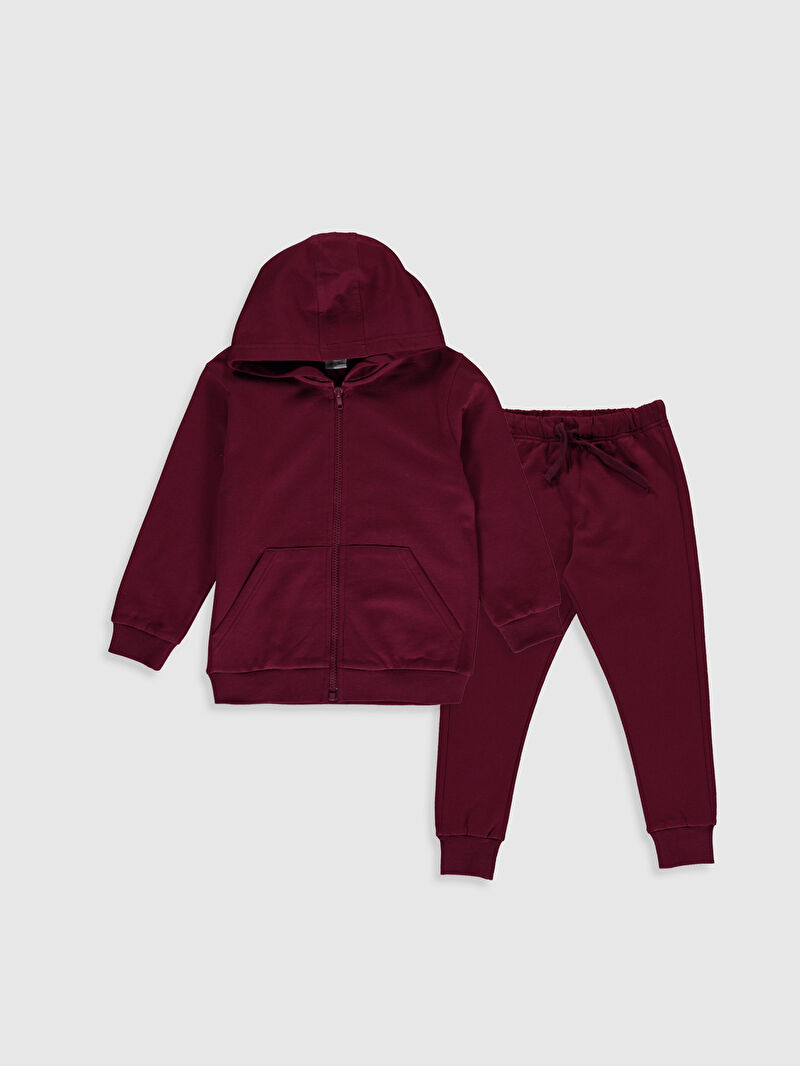 Bordo Erkek Çocuk Eşofman Takım LC Waikiki