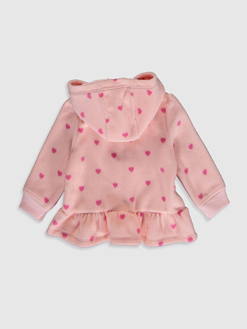 Pembe Kız Bebek Fermuarlı Sweatshirt LC Waikiki