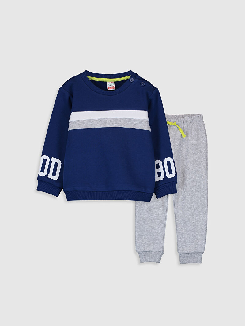 Lacivert Lacivert Erkek Bebek Eşofman Takımı LC Waikiki