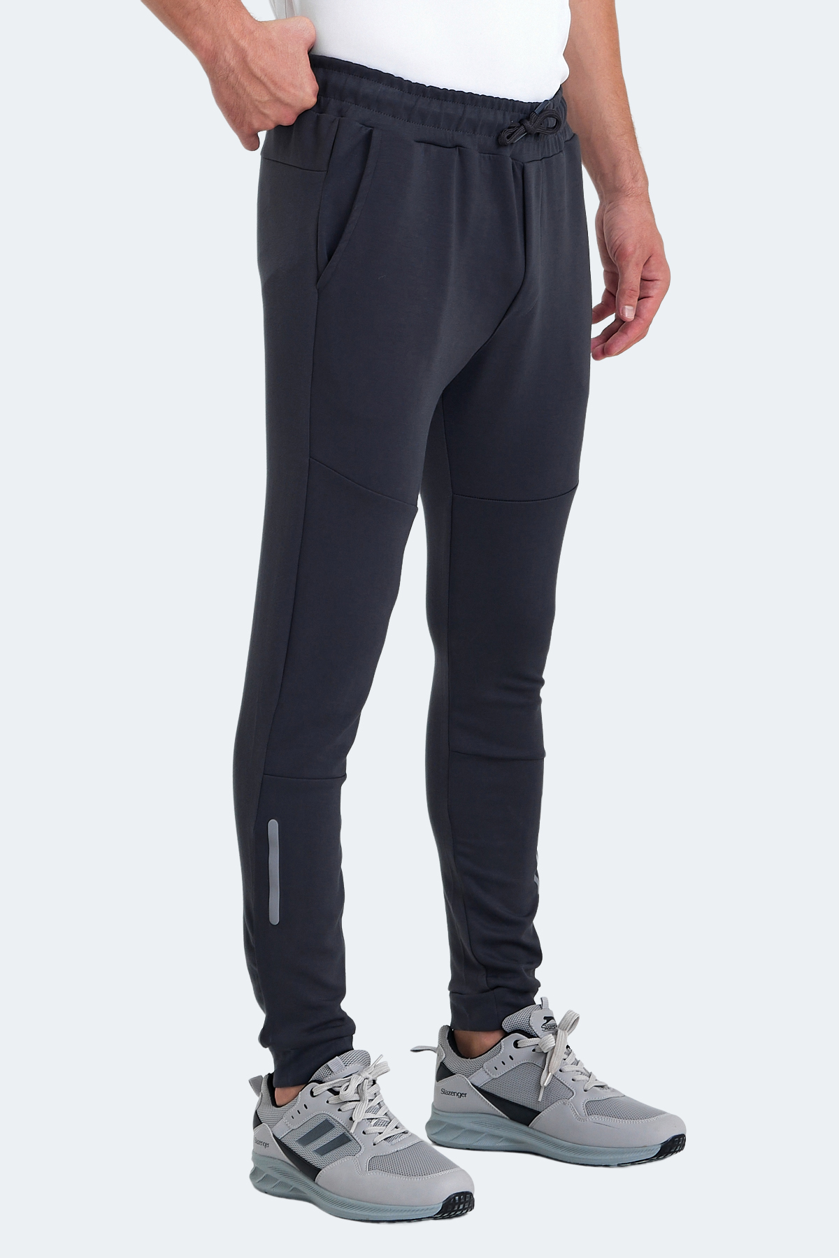 SLAZENGER KOX I Erkek Jogger Eşofman Altı Gri görsel 3