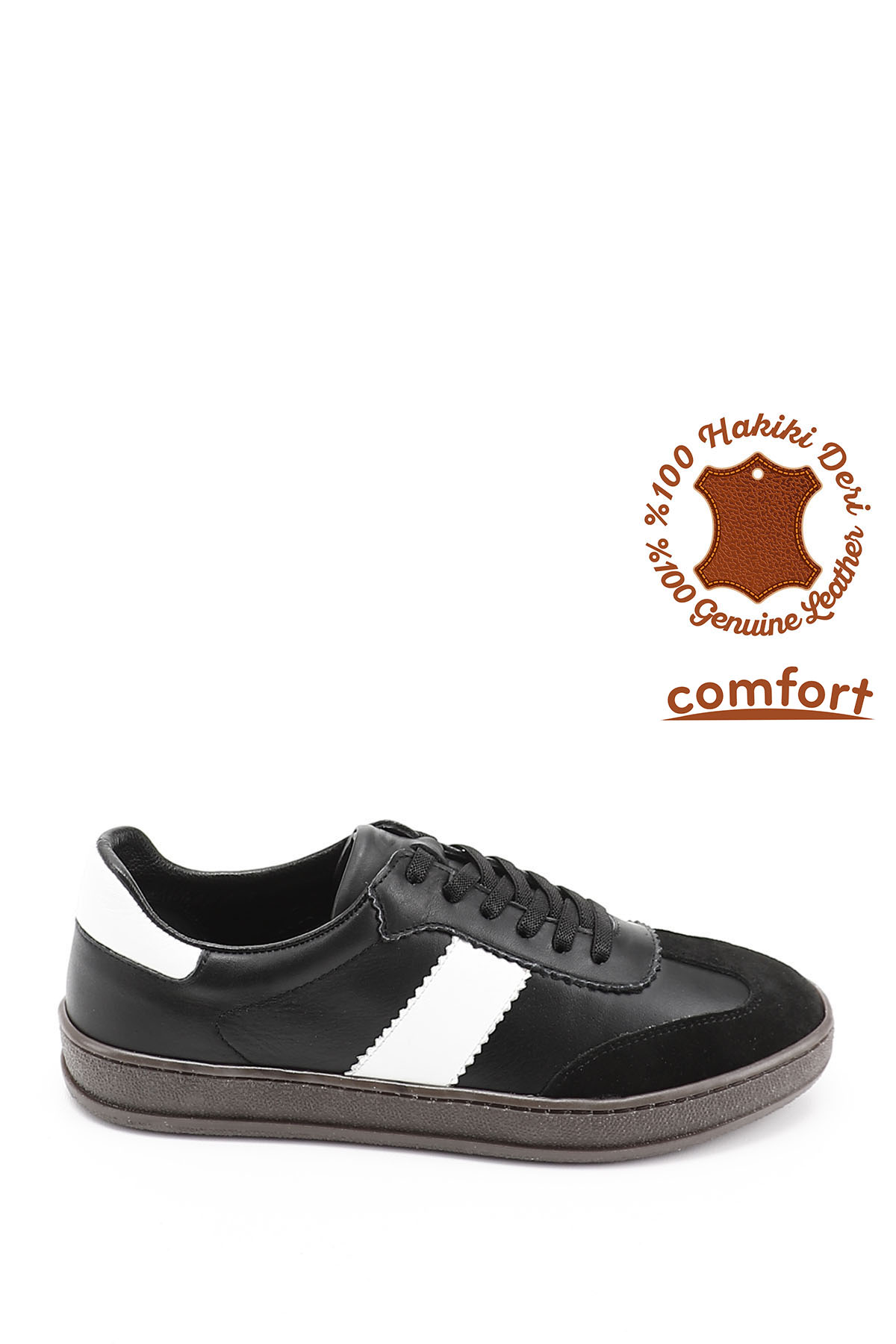 GÖNDERİ(R) Kadın SİYAH Bağcıklı Hakiki Deri Sneaker
