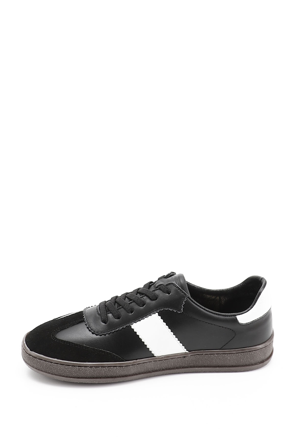 GÖNDERİ(R) Kadın SİYAH Bağcıklı Hakiki Deri Sneaker görsel 3