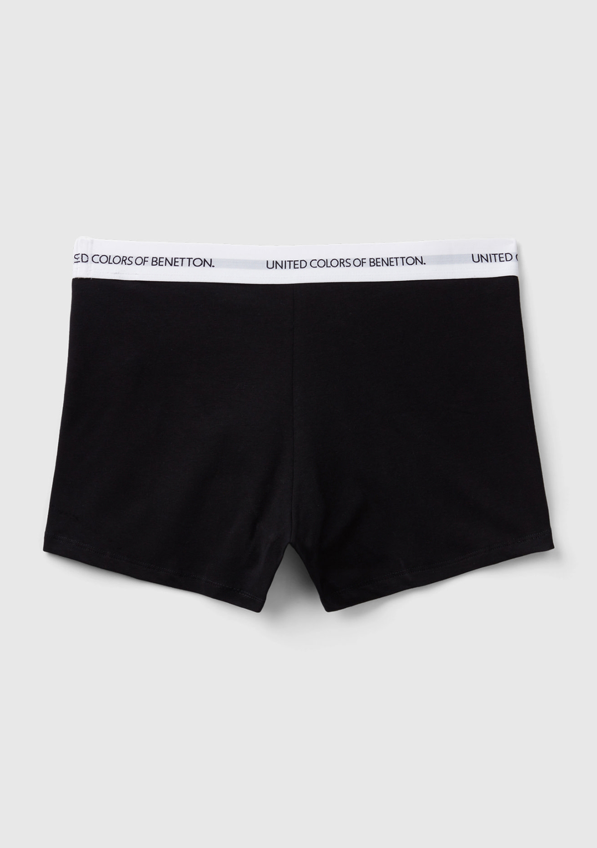 United Colors Of Benetton Erkek Siyah Benetton Yazı Şeritli Pamuk Boxer görsel 2