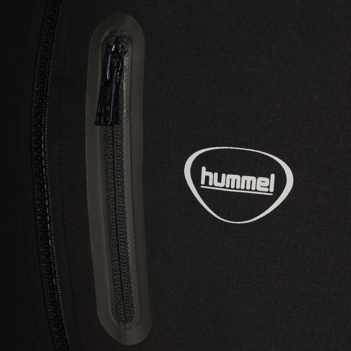 Hummel Nova Siyah Kapüşonlu Erkek Fermuarlı Sweatshirt Hırka görsel 4