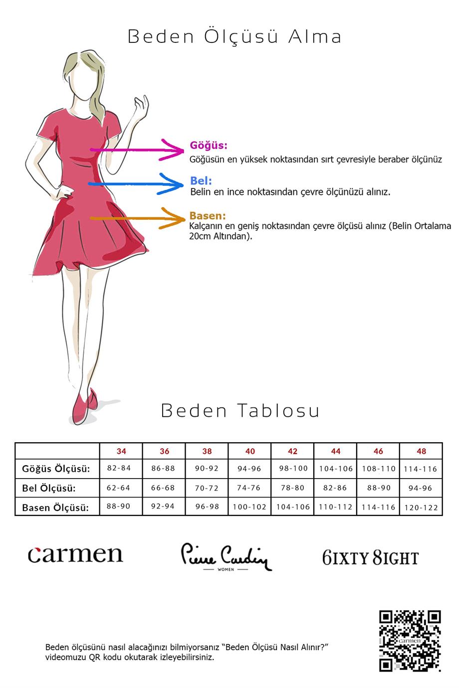 CARMEN Mürdüm Payetli Kemerli Uzun Tulum görsel 5