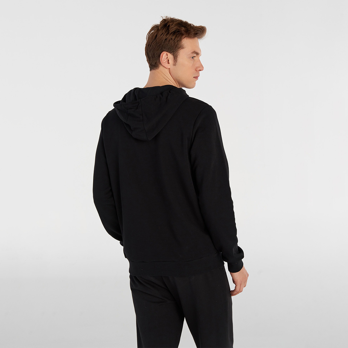 Hummel T-Ic Ico Erkek Siyah Kapüşonlu Sweatshirt görsel 2