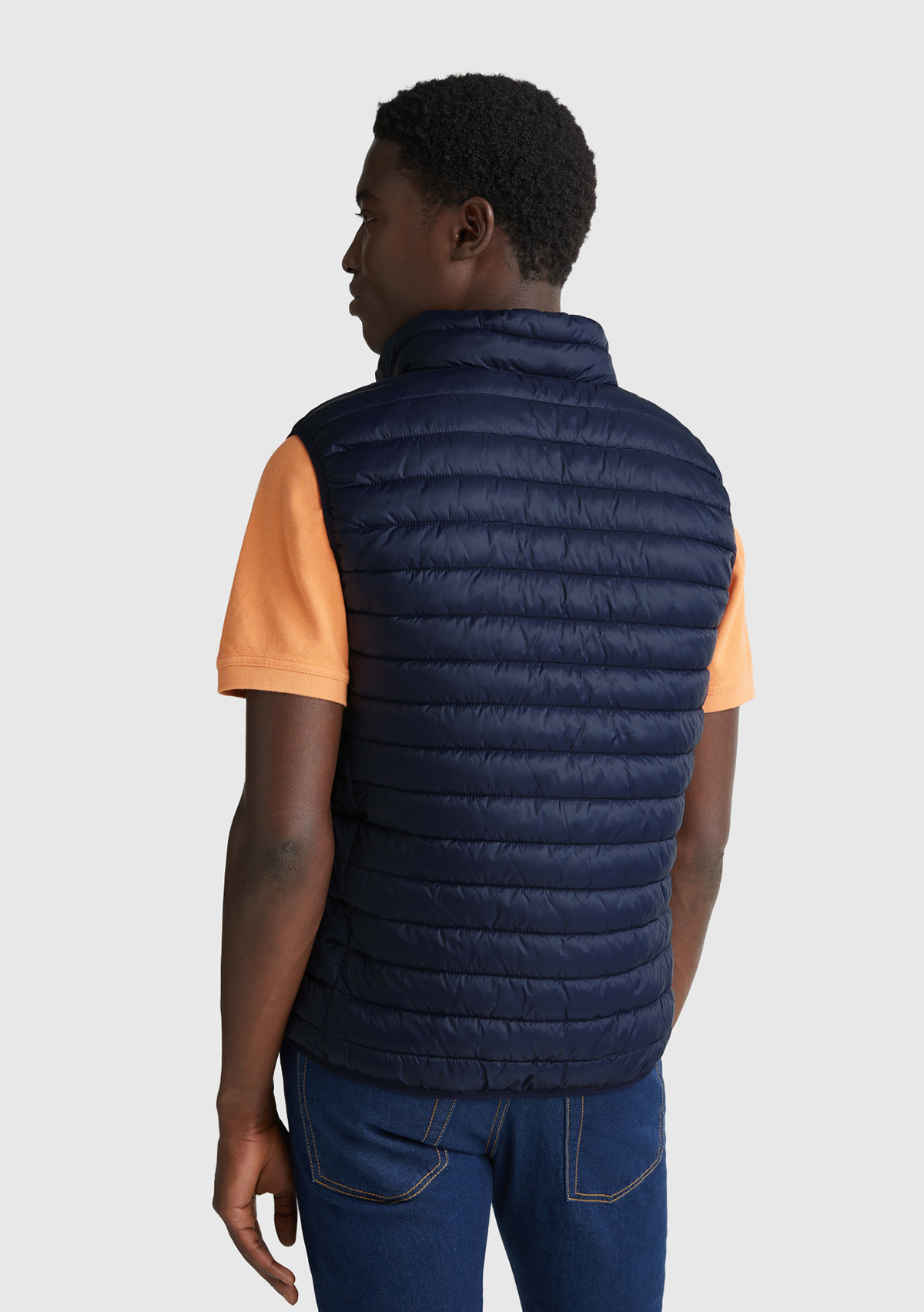 United Colors Of Benetton Erkek Lacivert Polyester Dolgulu Regular Fit Yelek görsel 3